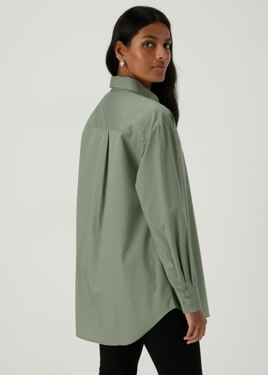 Green Poplin Shirt