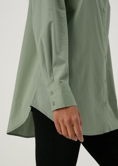 Green Poplin Shirt