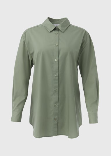 Green Poplin Shirt