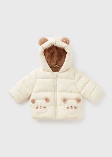 Baby Cream Bear Padded Jacket (Newborn-23mths)