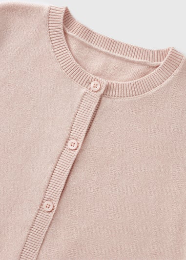 Girls Pink Lightweight Cardigan (1-7yrs)