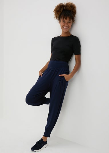 Souluxe Navy Harem Trousers