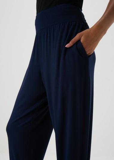 Souluxe Navy Harem Trousers