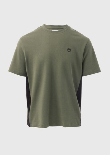 Khaki  Side Panel T-Shirt