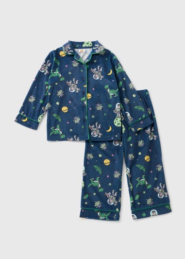 Toy Story Boys Navy Buzz Lightyear Fleece Pyjama Set (1-7yrs)