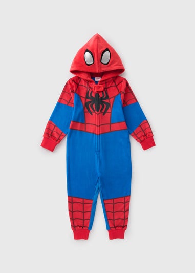 Marvel Kids Red Spiderman Onesie 1 9yrs Matalan