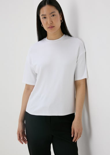 Et Vous White Crewneck T-Shirt