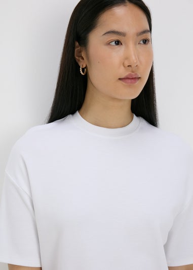 Et Vous White Crewneck T-Shirt