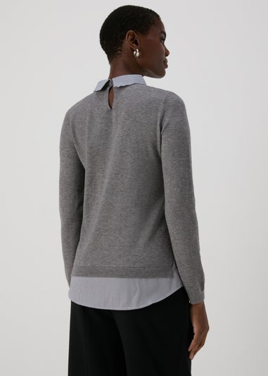 Et Vous Grey Jumper & Shirt