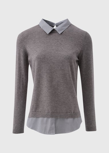 Et Vous Grey Jumper & Shirt