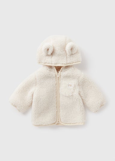 Baby Cream Borg Jacket (Newborn-23mths)