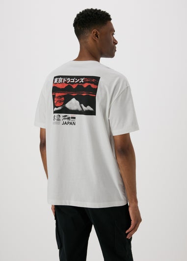 Ecru Japanese Printed T-Shirt