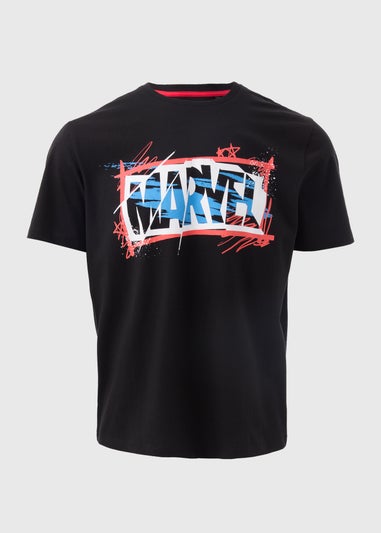 Marvel Print Black T-Shirt