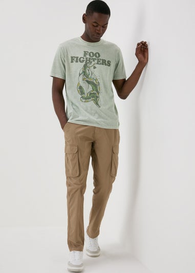 Khaki Foo Fighters T-Shirt