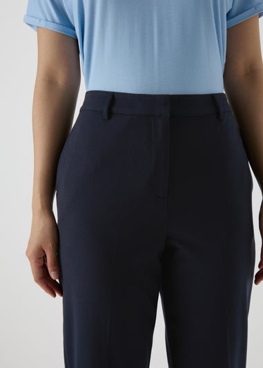 Et Vous Navy Tailored Straight Leg Trousers