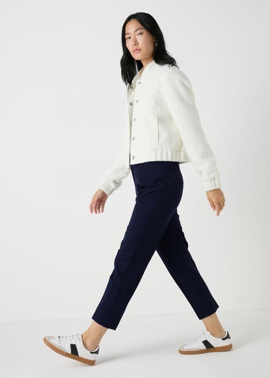 Et Vous Navy Tapered Trousers