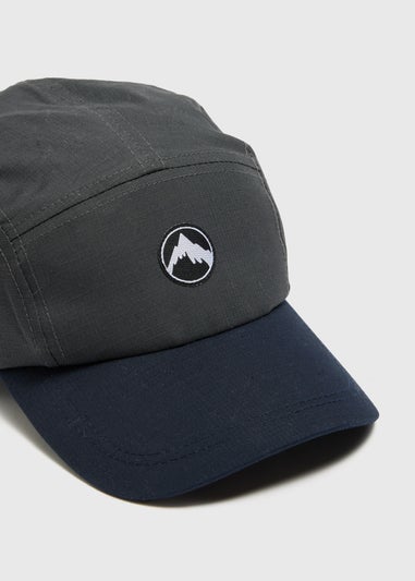 Grey Panel Logo Cap