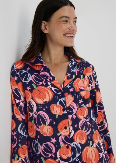 Navy Pumpkin Pyjamas