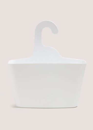 White Plastic Shower Caddy (28cmx32cm)