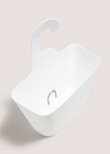 White Plastic Shower Caddy (28cmx32cm)