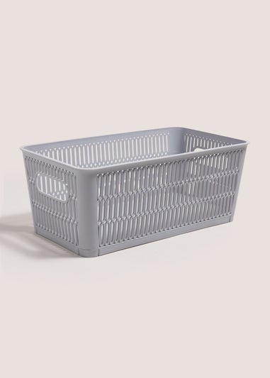 Grey Medium Plastic Storage (29cmx17cmx12 cm)