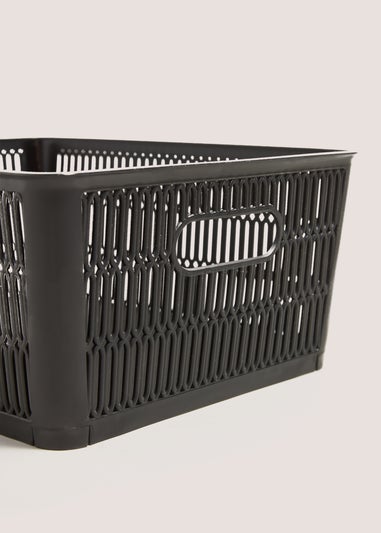 Black Large Plastic Storage (29cmx23cmx12cm)