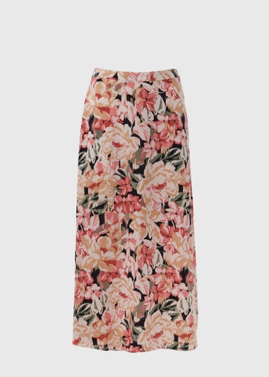 Multicolour Floral Flared Maxi Skirt