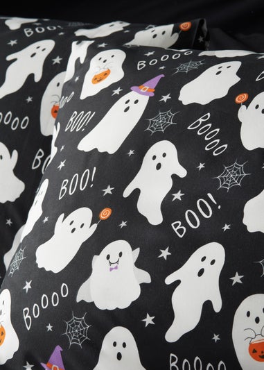 Halloween Monochrome Ghost Duvet Set