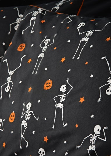 Halloween Reversible Skeleton Duvet Set