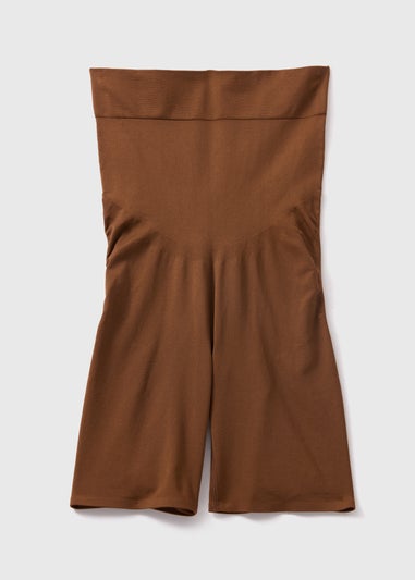 Brown Seamless Shapewear Shorts