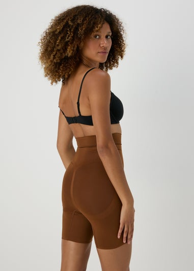 Brown Seamless Shapewear Shorts