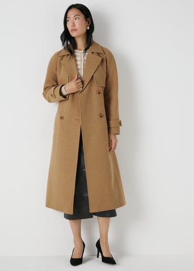 Et Vous Camel Wool Trench Coat