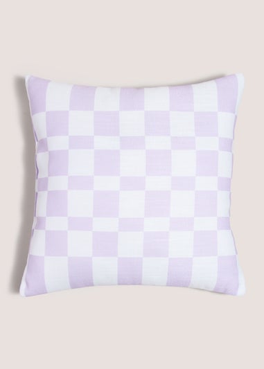 Pink Checkerboard Reversible Cushion (43cm x43cm)