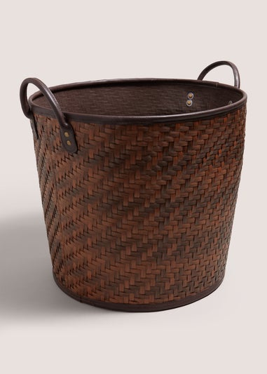 Dark Woven Urban Basket