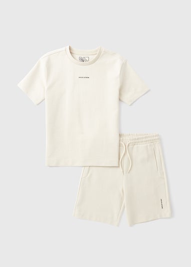 Boys Stone Oversized T-Shirt & Shorts Set (7-15yrs)