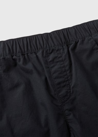 Girls Black Parachute Trousers (7-15yrs)