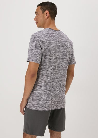 Lincoln Grey Space Dye T-Shirt