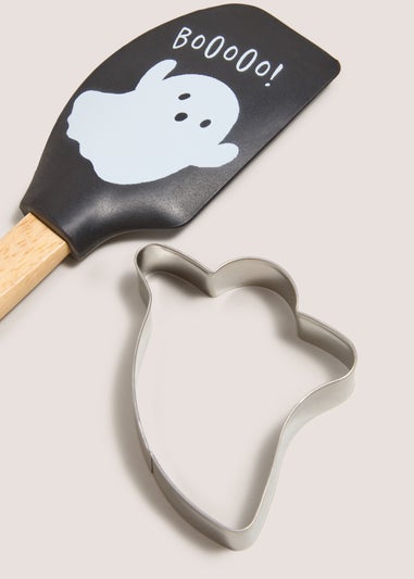 Halloween Spatula & Cookie Cutter Set (35.5x13.1x0.22cm)