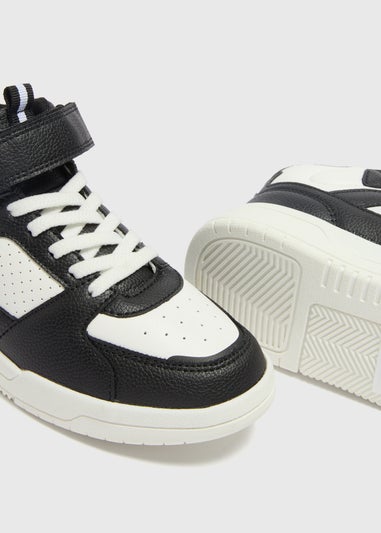 Boys Black High Top Trainers (Younger 10- Older 5)