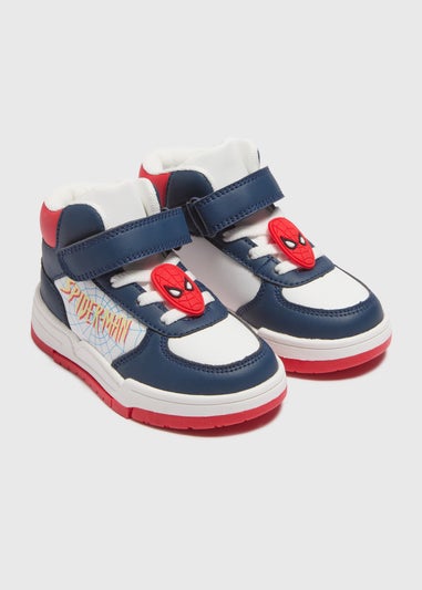 Spiderman Boys High Top Trainers (Younger 4-12yrs)