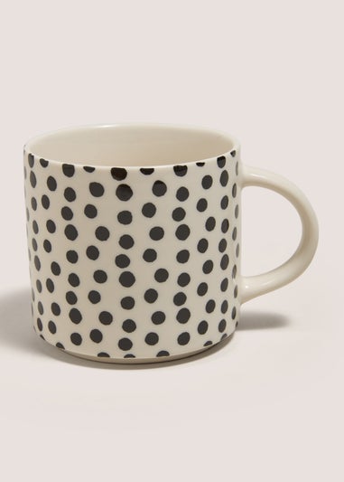 Monochrome Spot Mug (12.3x9x8.3cm)