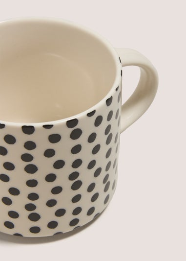 Monochrome Spot Mug (12.3x9x8.3cm)