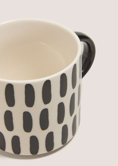 Monochrome Dash Mug (12.3x9x8.3cm)