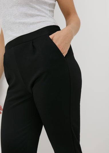 Black Ponte Straight Leg Trousers