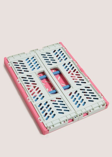 Pink, Green & Blue Medium Collapsible Crate