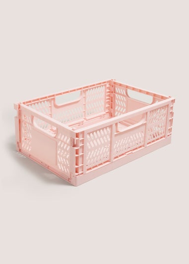 Pink Large Collapsible Crate