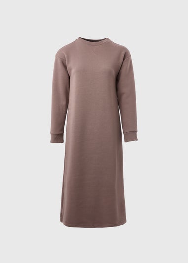 Taupe Midi Sweater Dress