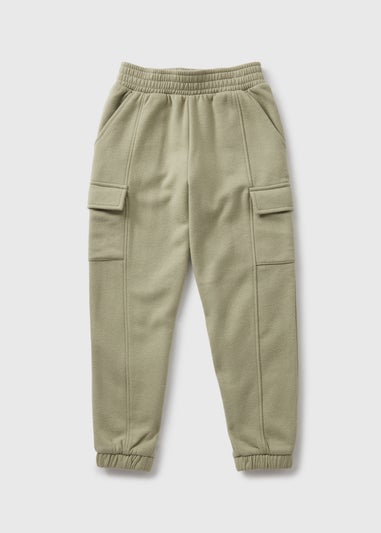 Girls Green Utility Joggers (7-15yrs)