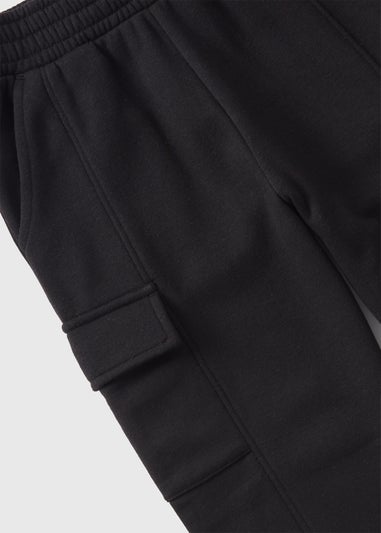 Girls Black Utility Joggers (7-15yrs)