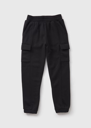 Girls Black Utility Joggers (7-15yrs)